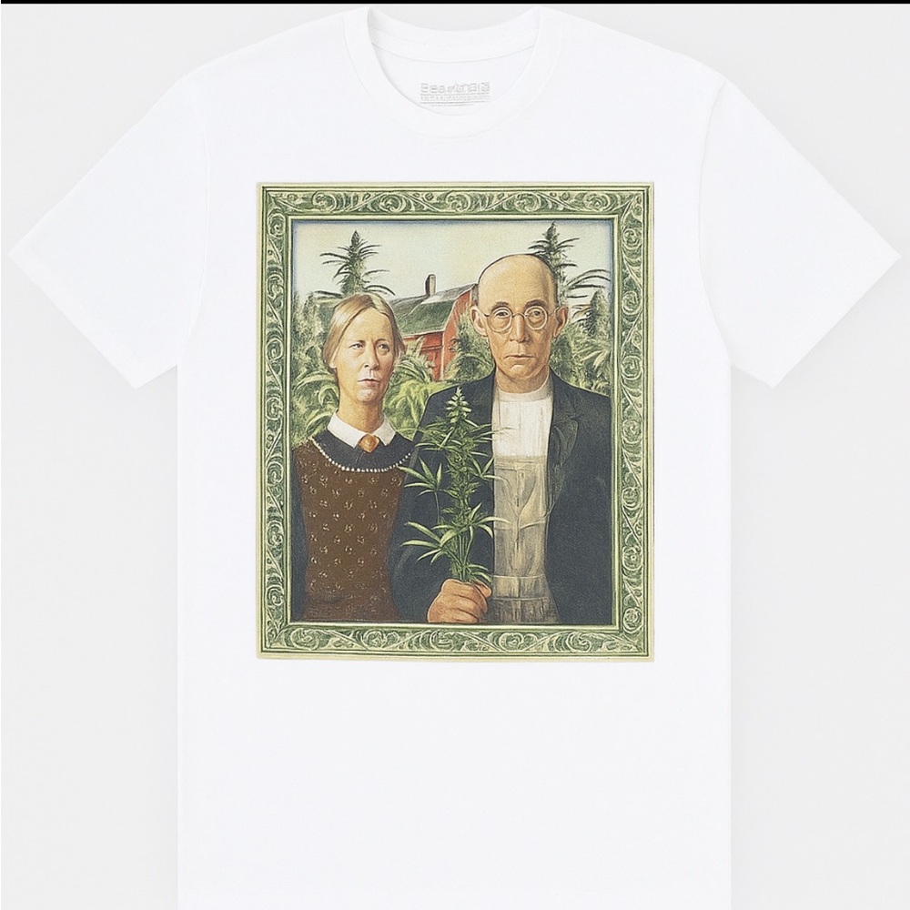 NWOT American Gothic Funny graphic MJ short sleeve tee. Men size L